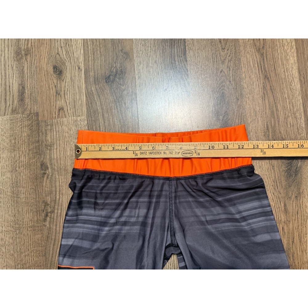 Mojo Sports Gear Pants Women's Size Medium Gray Black Orange Leggings Pull On - Picture 6 of 11